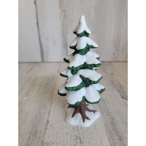 Dept 56 Village porcelain pine small snow 52191 accessory xmas - Picture 2 of 7